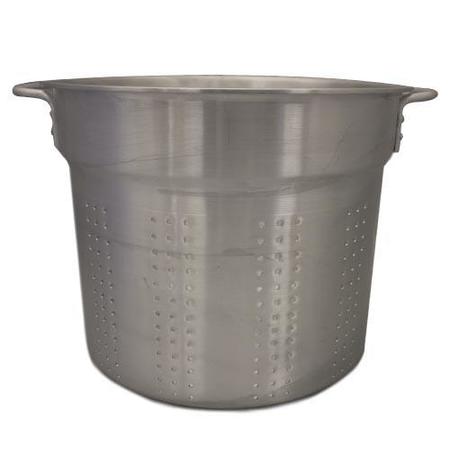 CRESTWARE 20 qt Aluminum Blanching Pot Perforated Insert PASTA20IL